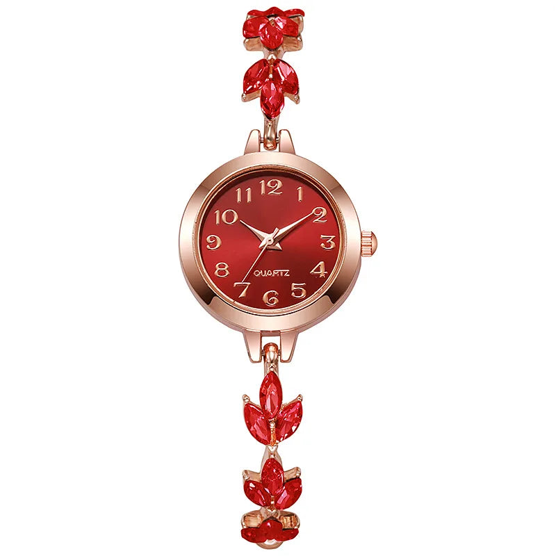Rhinestone Bracelet Quartz Watch
