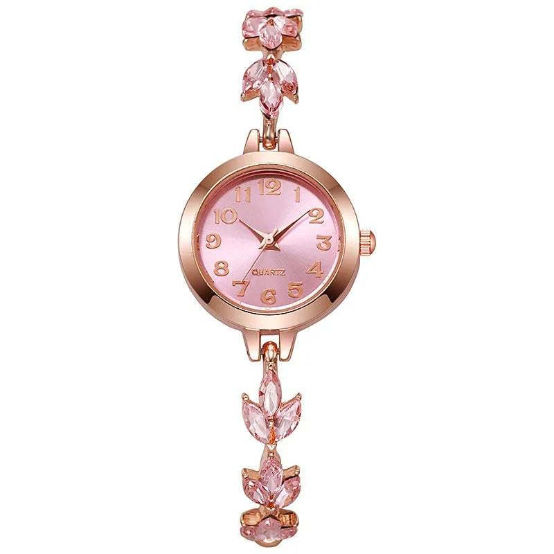 Rhinestone Bracelet Quartz Watch
