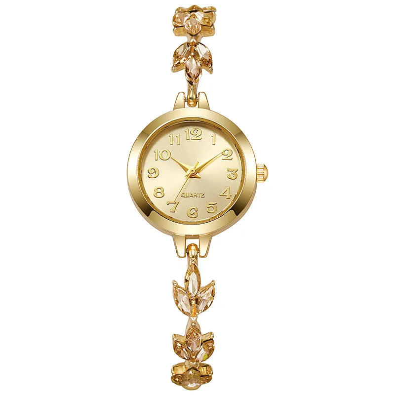 Rhinestone Bracelet Quartz Watch