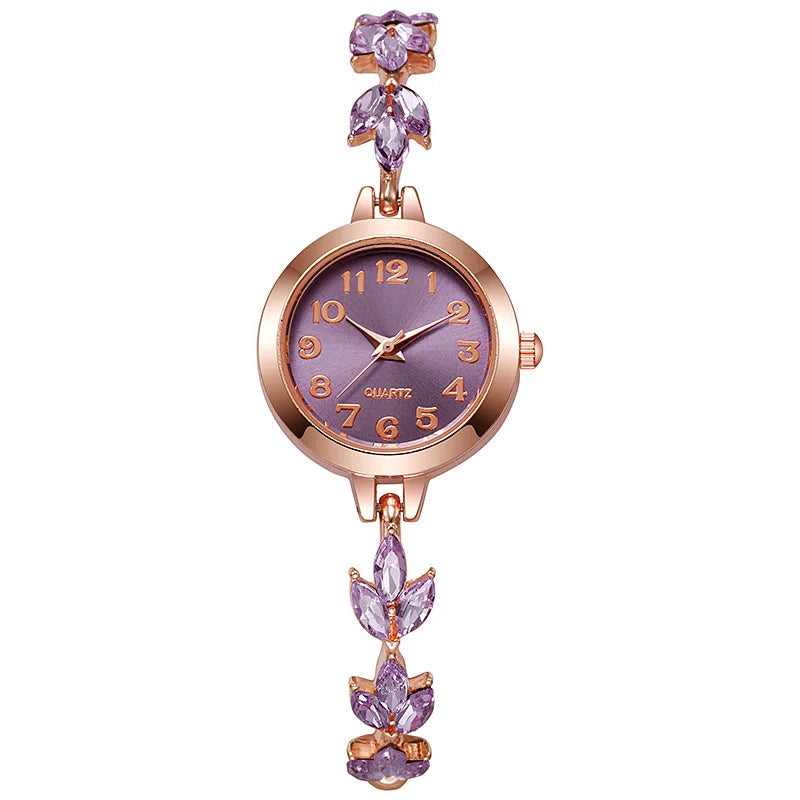 Rhinestone Bracelet Quartz Watch